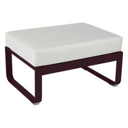 Bellevie hocker kussen wit Black Cherry