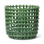 Ceramic basket opbergmand large Emerald Green