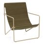 Desert fauteuil cashmere onderstel Cashmere/Olive