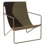 Desert fauteuil olive onderstel dune