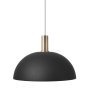 Dome Black hanglamp klein messing