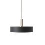 Record Black hanglamp klein lichtgrijs