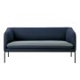 Turn Sofa bank Cotton 2-zits blauw met lichtgrijs zitkussen