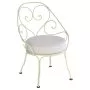1900 fauteuil met off-white zitkussen Willow Green