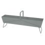 Basket plantenbak long Lapilli Grey