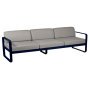 Bellevie 3-zits loungebank kussen grey taupe Deep Blue