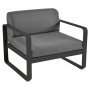 Bellevie fauteuil kussen antraciet Liquorice