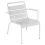 Luxembourg lounge fauteuil met armleuning Cotton white