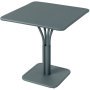 Luxembourg tuintafel massief blad 71x71 Storm Grey