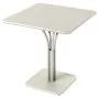 Luxembourg tuintafel massief blad 71x71 clay grey