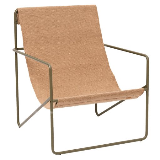 Desert fauteuil olive onderstel sand