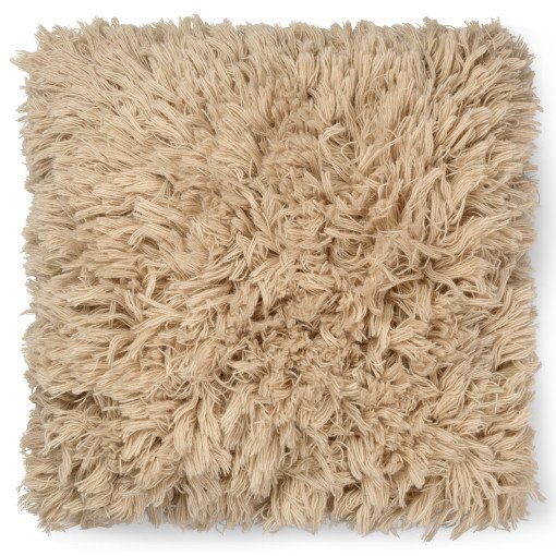Meadow high pile kussen 50x50 light sand