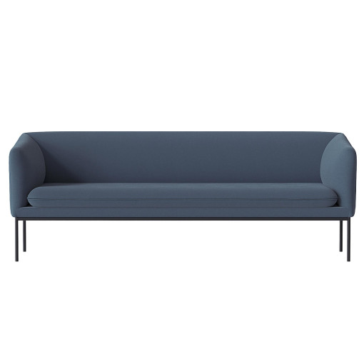 Turn Sofa bank Wool 3-zits focus blue