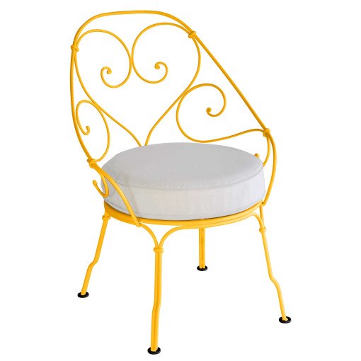 1900 fauteuil met off-white zitkussen Honey