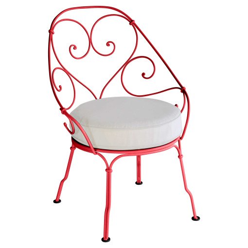 1900 fauteuil met off-white zitkussen Poppy