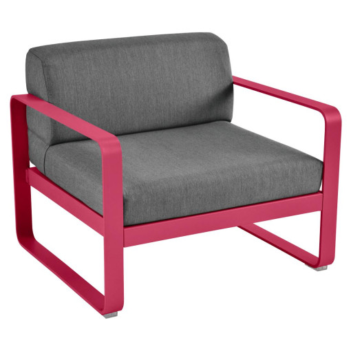 Bellevie fauteuil kussen antraciet Pink Praline