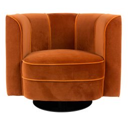 Tweedekansje - Flower fauteuil draaifauteuil oranje