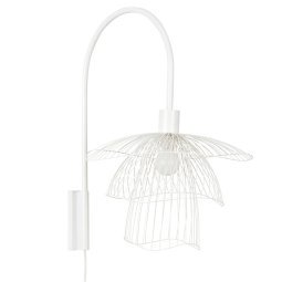 Papillon wandlamp wit