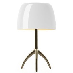 Lumiere Grande tafellamp dimbaar champagne, warm wit