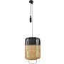 Bamboo square hanglamp large black