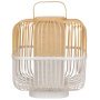 Bamboo square tafellamp medium white