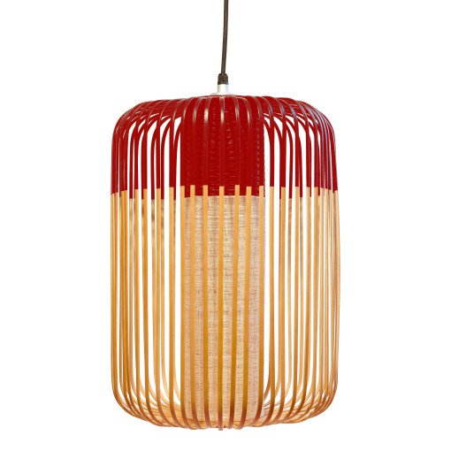 Bamboo Light hanglamp Ø35 large rood