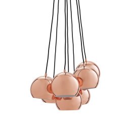 Ball Multi 7 cluster hanglamp Ø18 koper