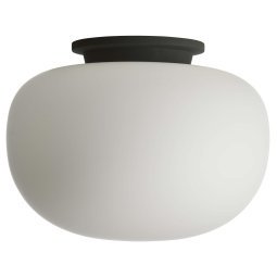Supernate plafondlamp Ø38 opal white/black