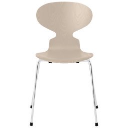 Ant eetkamerstoel chroom, essen light beige