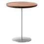 Pal bijzettafel rvs onderstel 44 walnut