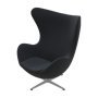 Egg Chair stoel fauteuil Tonus 128, polished aluminium