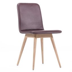 Ena stoel whitewash Aubergine 74