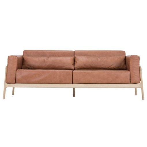 Fawn sofa 3-zits Dakar Leather Whiskey