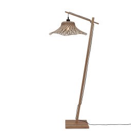 Ibiza vloerlamp small zwart/naturel