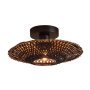 Kalimantan plafondlamp extra small Ø30 zwart/naturel