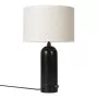 Gravity tafellamp small zwart marmer/canvas