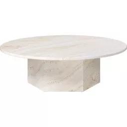 Epic salontafel Ø110 Neutral White Travertine