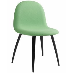Gubi 3D stoel gestoffeerd met gebeitst onderstel, Tonus 505