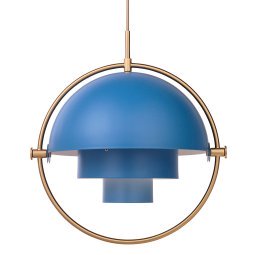 Multi-Lite hanglamp Ø36 large messing/nordic blue