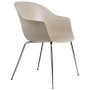 Bat eetkamerstoel chroom onderstel New Beige