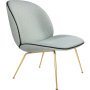 Beetle Lounge fauteuil Korb MC741D35, brass onderstel