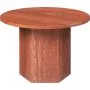 Epic salontafel Ø60 Burnt Red Travertine