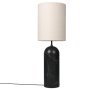 Gravity XL vloerlamp hoog zwart marmer/canvas