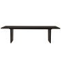 Private dining eettafel 260x100 brown/black ash