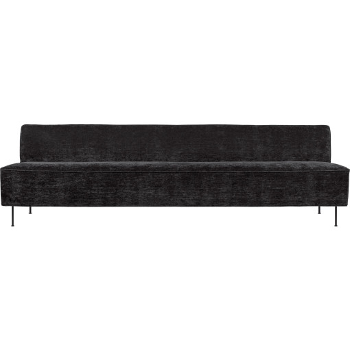 Modern Line bank 240cm Belsuede zwart