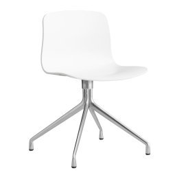 AAC10 stoel aluminium onderstel White