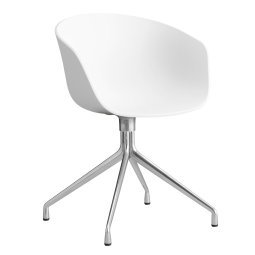 AAC20 stoel aluminium onderstel White