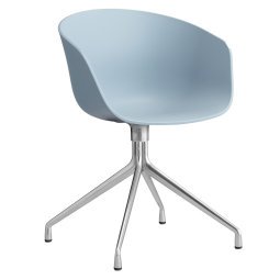 AAC20 stoel aluminium onderstel Slate Blue