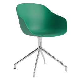 AAC220 stoel aluminium onderstel Teal Green 