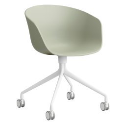AAC24 bureaustoel wit onderstel Pastel Green